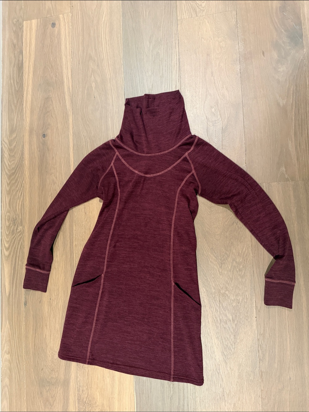 Maroon Seam-Detail Kuhl Dress